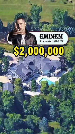 Eminem’s former mansion for $2M 💰🇺🇸 | Real Estate of Stars