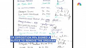 Lok Sabha Speaker Om Birla has decided to skip the proceedings until the no-confidence motion moved by the Opposition is taken up and settled. According to reports, a panel of chairpersons will manage the proceedings of the Lower House until the matter is taken up on March 9. #CNBCTV18Digital #OmBirla #LokSabha #Opposition #Politics #noconfidencemotion | CNBC-TV18