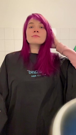 Von Bloodstone zu Flamingo Pink🩷 oder Onyx🖤? 😘 #directions #flamingopink #pinkhair #blackhair #hairdye