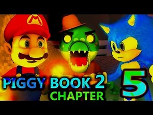 PIGGY BOOK 2 CHAPTER 5 BALDI & SONIC & MARIO! Minecraft CHALLENGE Roblox Animation (Reuploaded)