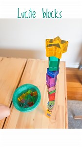 he helped himself to the blocks and started stacking …. And I was sooooo excited that a love of blocks is finally starting!! Until now Sacha hasn’t really been drawn to blocks which is hard to accept when you’ve invested in a few Grimms sets 😅now the sky is the limit 🙌🏼🙌🏼 Lucite blocks from @my_little_creator use code LEARNING10 at checkout for a discount 🌈 #easyplayideas #luciteblocks #openendedplay #toddleractivities #learningthroughplay #playbasedlearning #blockplay #toddlerlife | Learn