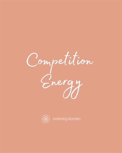 Let's talk Competition Energy 🤓 Let's face it, all of us have experienced this and continue to live this in our day to day lives.. The planet is riddled with it! From the top down.. We have certainly ALL felt this energy flow and experienced this at one point in our life. Best thing to do is to be the observer of this energy flow and when it happens, return to center...don't give yourself a hard time, let your inner soul know that you are learning and request your higherself shows you, teaches 