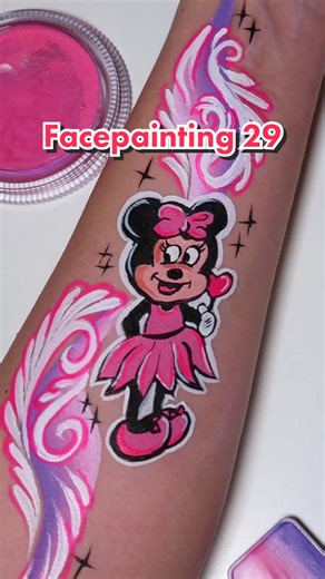 Minnie Mouse Face Painting Tutorial by Facepaintingbyalex