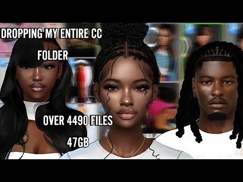 DROPPING ALL MY ENTIRE CC FOLDER UPDATED| INCLUDING NEW CC