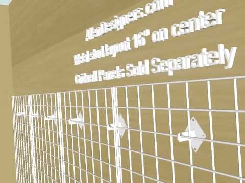 Gridwall Heavy-Duty Wall Mounting Brackets.avi