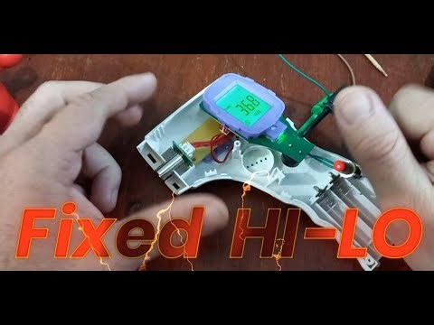 HI - LO Fix non-contact gun temperature | SOLVED infrared thermometer error HI - LO