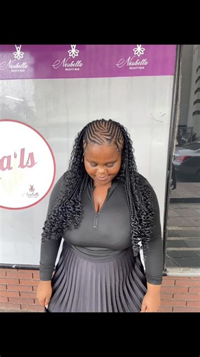 Tribal braid R150🌟💅🏽 add R50 for curls Free lashes free wash free wash #Durbanspecial #tribalbraidstyle