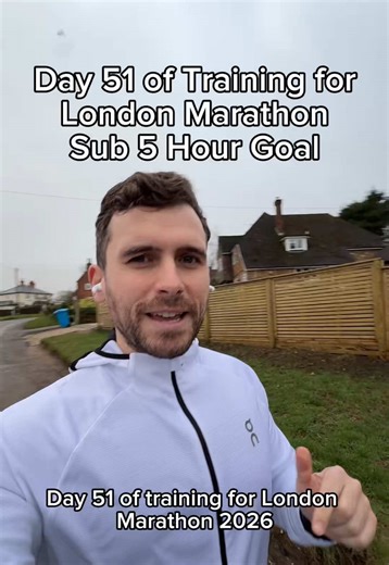 Day 51 of London Marathon 2026 training as a slower runner chasing a sub 5 hour finish. Today was a 5km easy run, the day after a failed speed session. No chasing pace, no proving anything, just getting back into rhythm and moving forward. Marathon training isn’t about perfect workouts, it’s about consistency and showing up again the next day. Building towards London Marathon 2026 one run at a time. #londonmarathon #londonmarathon2026 #marathontraining #slowrunner #runnersoftiktok