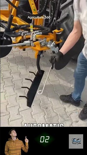 Smart Rack Cultivator DODGES Poles & Prepares Land Like a Pro! 🌾🤖 #shorts