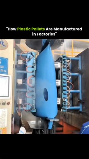 Wealth | Finance | Tech on Instagram: "Plastic pallets used across global supply chains begin as raw plastic granules. In factories, these materials are heated until molten and shaped using advanced manufacturing techniques such as injection molding and compression molding. These processes allow manufacturers to create pallets with precise dimensions, consistent quality, and high load-bearing strength. After molding, the pallets are cooled, trimmed, and carefully tested to ensure durability and 