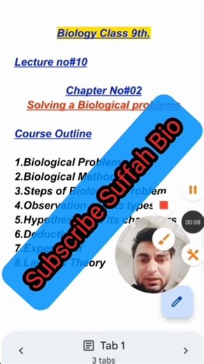 Biology Class 9th||Chapter 02||Biological Problem