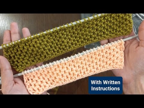 Easy Knitting Border | Simple & Easy 4 Row Repeat Border | Easy Knit Stitch Patterns for Beginner