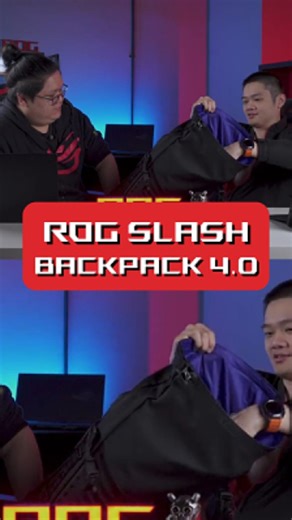 1.8K views · 25 reactions | ROG SLASH Backpack 4.0 - Carries your whole setup while still looking clean.​ Check out the full ROG RTX50 series review on ROG MY's YouTube! | ASUS Republic of Gamers | Facebook