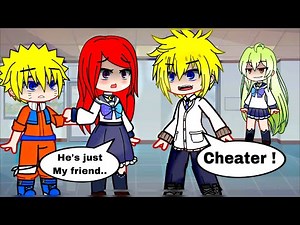 Teleporting To 1985 💚😍 || Naruto Kushina Minato || Part 1 || Gacha Club Series