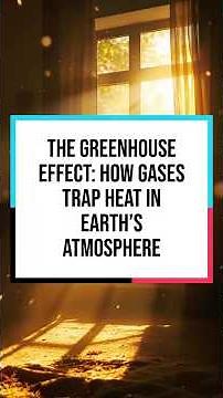 The Greenhouse Effect: How Gases Trap Heat in Earth’s Atmosphere