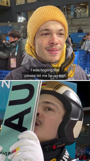 Philipp Raimund's Winning Reaction at Winter Olympics