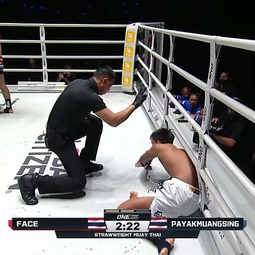 FEROCIOUS 💥 Face drops Payakmuangsing three times in Round 2 for the TKO!