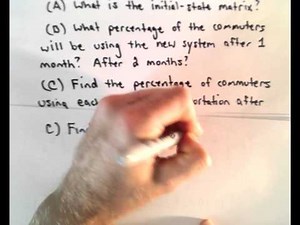 Markov Chains - Part 6 - Applied Problem for Regular Markov Chains