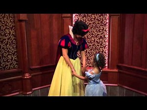 Meeting SNOW WHITE at DISNEYLAND.