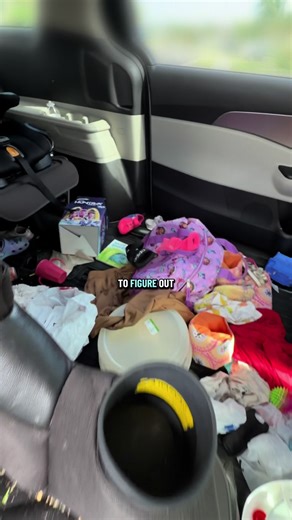 I think this may have been the grossest my minivan has ever been 🥴🫣 It went through a beating the past few days driving it down to the keys. #dad #solodad #family #cleaning #car