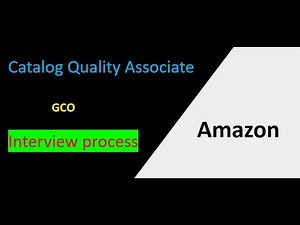 Amazon GCO Catalog Quality Associate | Interview Process | ‪@UniqTechie‬
