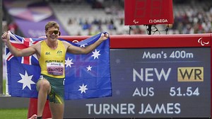 Australian sprinter James Turner beats his own world record to score Paralympic gold
