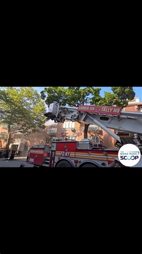 FDNY Ladder Truck 114 at the scene of the fire on 48th Street. @boroparkscoop_ #FDNY #fire #firefighter | Fire Truck Supporters