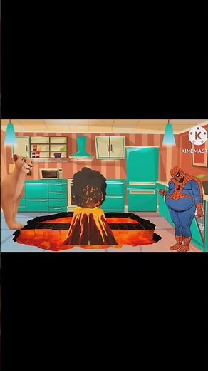 سبايدر مان بينقذ الاسد #kandy_kids #cartoon #كرتوناطفال