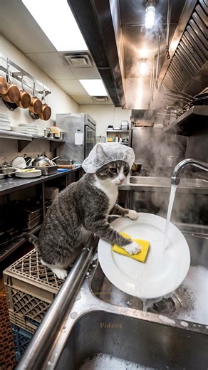 The Purr-fect Dishwasher 😂 | S. Saint