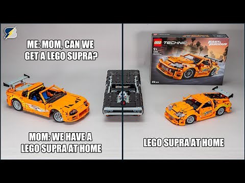 LEGO Technic 42204 Fast & Furious Toyota Supra MK4 vs custom build by Artemy Zotov from Rebrickable