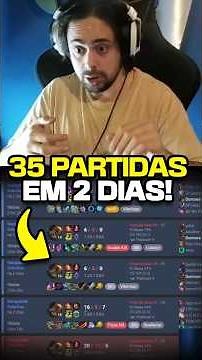 Ele jogou 35 partidas em 2 dias #leagueoflegends #yodasl