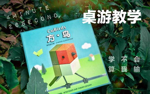 【桌游教学】方鸟 CuBirds