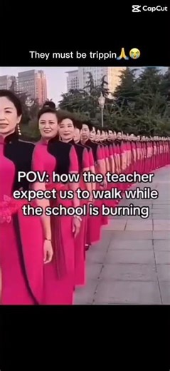 How teacher expect us to walk when the school catch fire #school #fire #fok #short #brainrot
