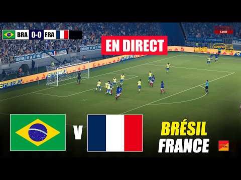 🔴EN DIRECT : BRÉSIL vs FRANCE | MATCH AMICAL 2026 | SIMULATION DU MATCH EN DIRECT AUJOURD'HUI