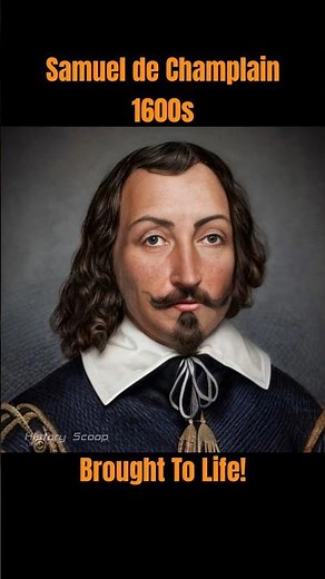Samuel de Champlain 1600s, French Explorer, Brought To Life #history
