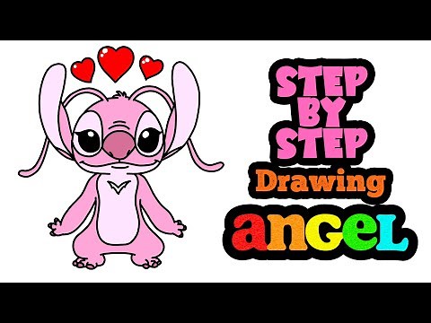 ✨ How to draw Angel from Lilo and Stitch | Step by step Drawing.