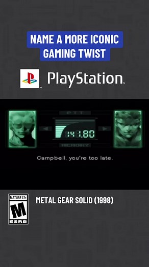Favorite Gaming Twists of the Last 30 Years on PlayStation