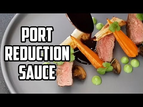Port Wine Sauce for Lamb, Beef or Duck - (Port Reduction)