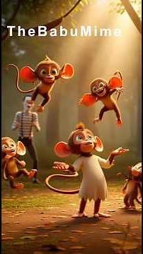 “Baboo the Brave: The Silent Escape of Circus Monkeys | All-Mime 3D Animated Story”