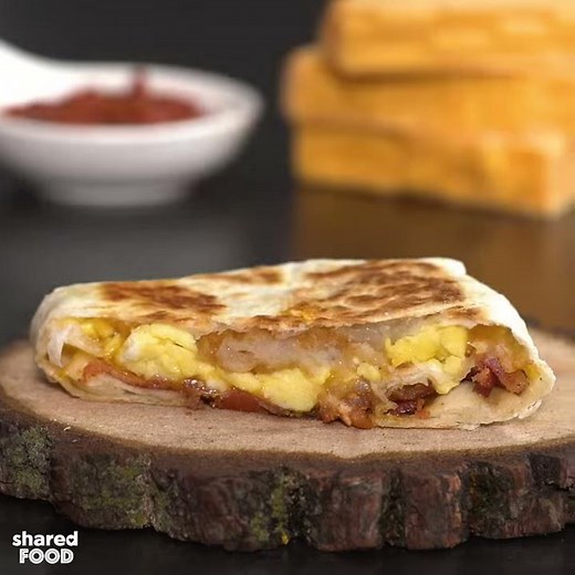 Breakfast crunchwrap supreme