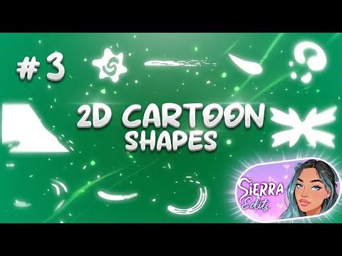 2D Cartoon Shapes! | Green Screen Motion Graphics 🟩