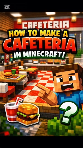 How to make a cafeteria in Minecraft|RA_Gaming#minecraft #fypシ゚viral