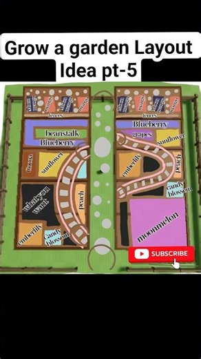 Grow a garden Plot layout Idea Part -5 🏡🪴 #growagarden #shorts