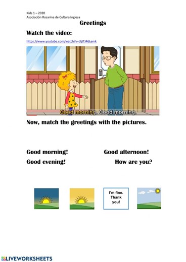 Greetings online exercise