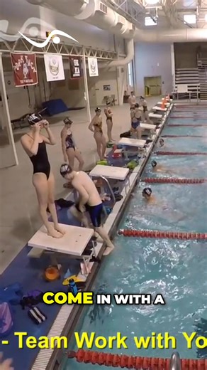 Rotating athletes, strokes, helps build awareness of momentum and velocity variations for different athletes for club swimmers on relays. #swimteam #swimming #practice #swimtechnique #swimmer | GoSwim.tv