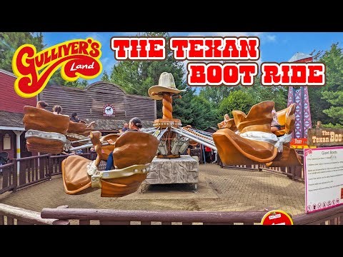 The Texan Boot Ride | A Giant Cowboy Boot Ride at Gulliver's Land Milton Keynes (March 2025) [4K]