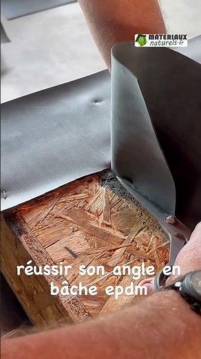 The technique for folding an EPDM membrane at an angle. A model to follow! #waterproofing #epdm