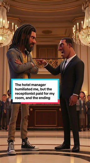 💤😘 The hotel manager humiliated me, but the receptionist paid for my room, and the ending shocked everyone!