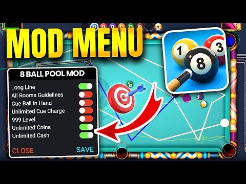 ✅ 8 Ball Pool MOD Menu - Long Lines, Perfect Shot, MegaPower & Unlimited Money 🎱 8 Ball Pool MOD
