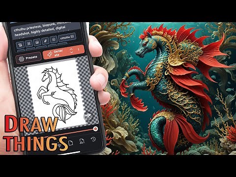 DRAW THINGS: Sketch to Stable Diffusion for iPhone